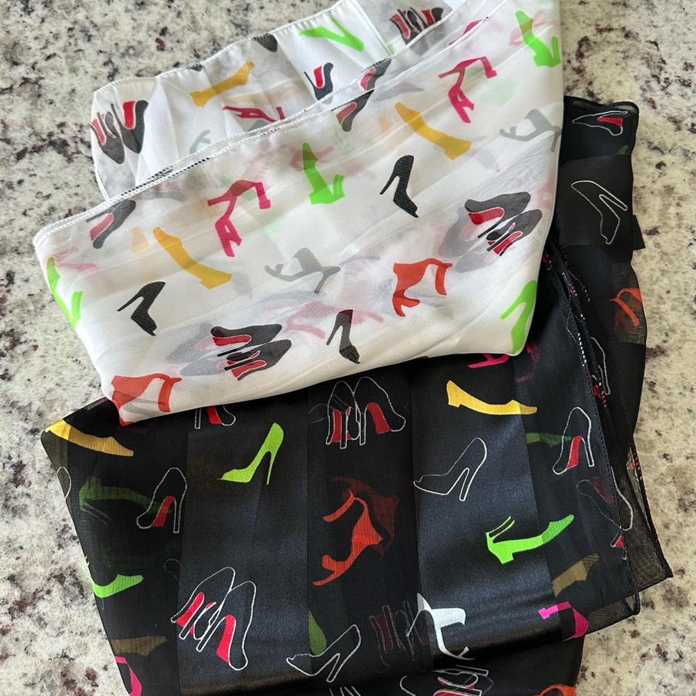 Colorful High Heel Shoe 👠 Print Scarves